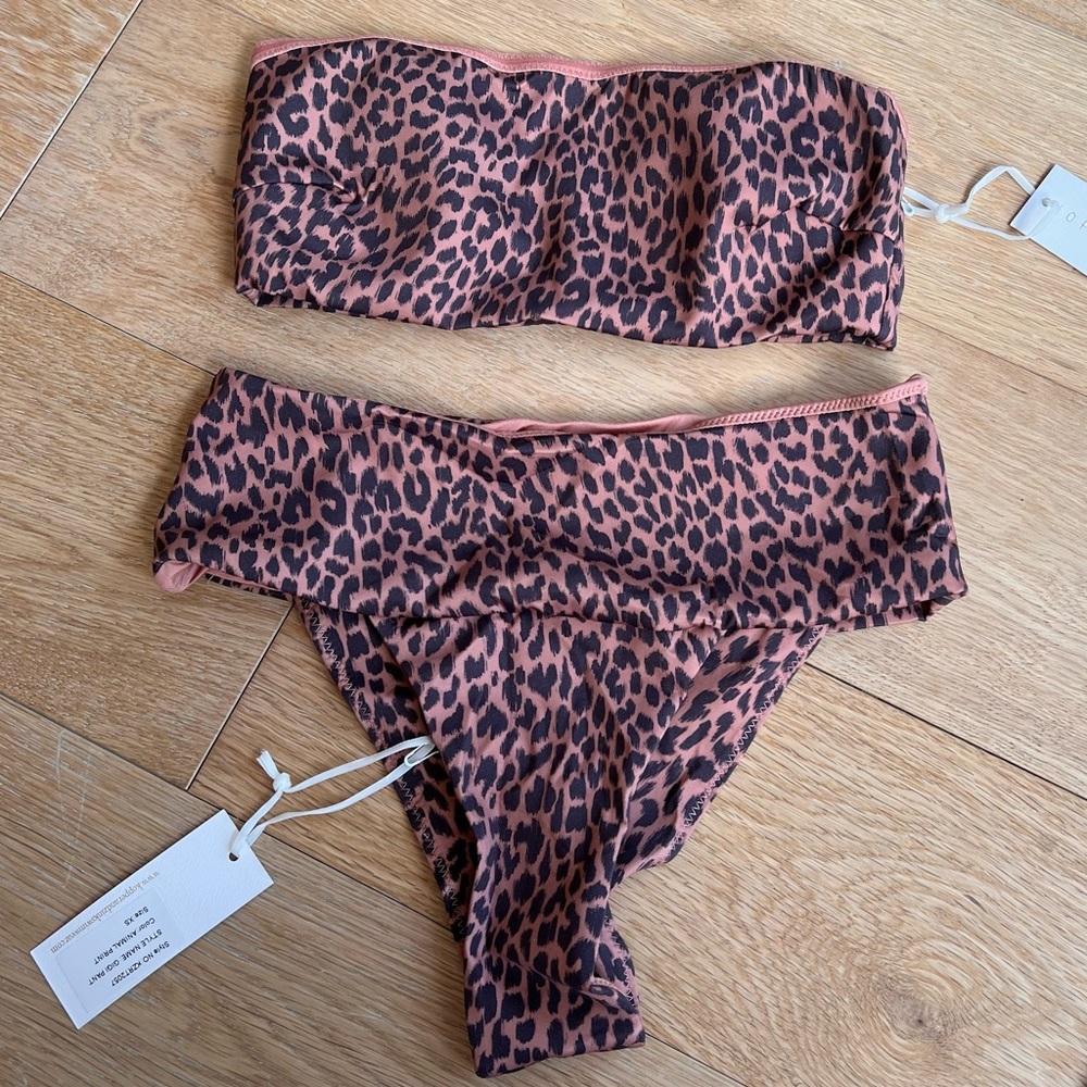 Kopper and Zinc Animal Print Swim